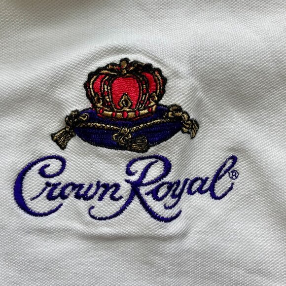 Vintage Kurt Busch #97 Crown Royal Women's Polo Shirt Size S Devon & Jones - Picture 4 of 8